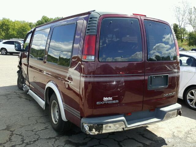 1GBFG15W3Y1210773 - 2000 CHEVROLET EXPRESS G1 BURGUNDY photo 3