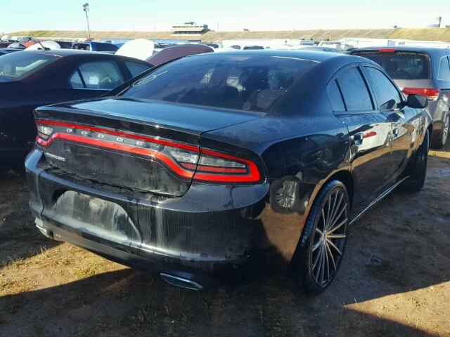 2C3CDXBG9GH228772 - 2016 DODGE CHARGER BLACK photo 4