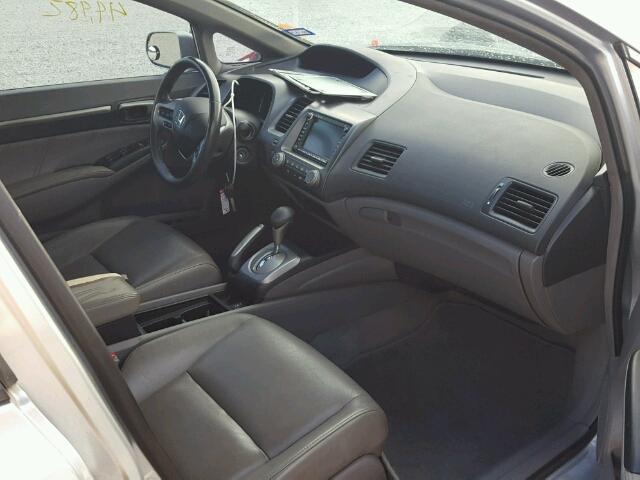 1HGFA16988L089024 - 2008 HONDA CIVIC EXL SILVER photo 5