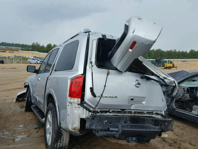 5N1AA0NC3EN602594 - 2014 NISSAN ARMADA SV SILVER photo 3