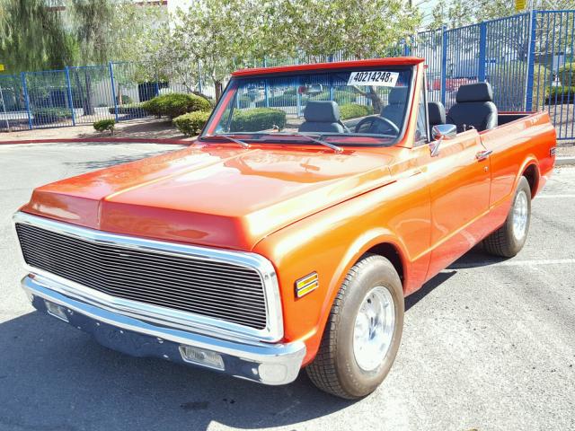 CE114S116829 - 1971 GMC 150 ORANGE photo 2