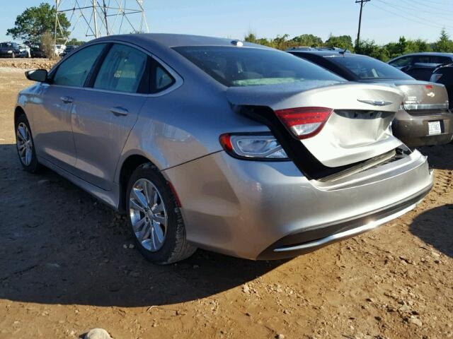 1C3CCCAB0FN725216 - 2015 CHRYSLER 200 GRAY photo 3