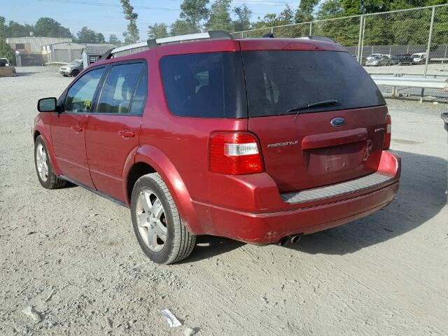 1FMDK03167GA32478 - 2007 FORD FREESTYLE RED photo 3