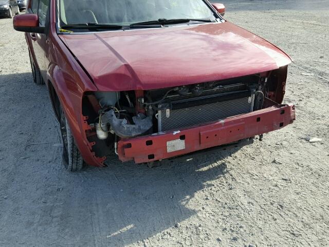 1FMDK03167GA32478 - 2007 FORD FREESTYLE RED photo 9