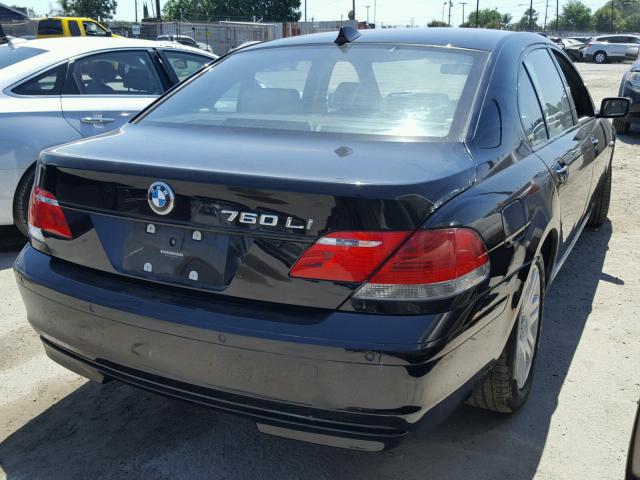 WBAHN03557DD98692 - 2007 BMW 760 LI BLACK photo 4