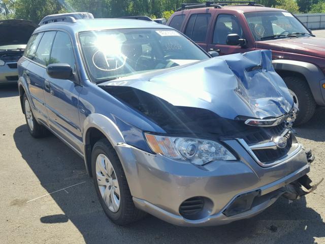 4S4BP60C987364238 - 2008 SUBARU OUTBACK BLUE photo 1