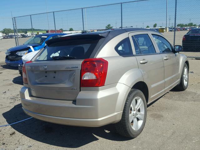 1B3CB4HA1AD650611 - 2010 DODGE CALIBER SX GOLD photo 4