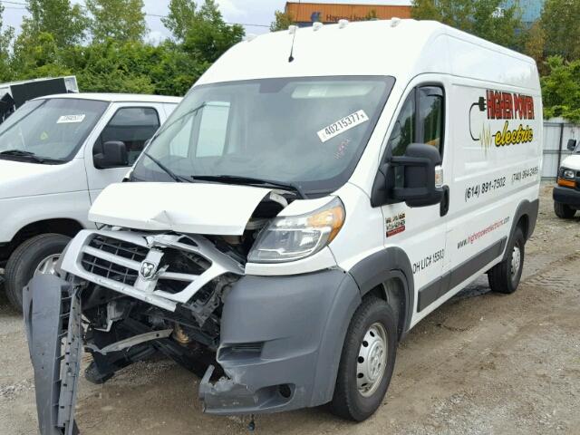 3C6TRVBG0EE121451 - 2014 RAM PROMASTER WHITE photo 2