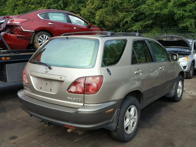 JT6HF10U8Y0115846 - 2000 LEXUS RX 300 BEIGE photo 4