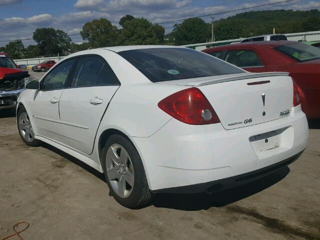 1G2ZJ57B294237382 - 2009 PONTIAC G6 WHITE photo 3