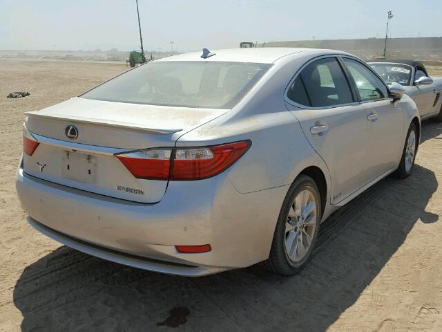 JTHBW1GG9E2058070 - 2014 LEXUS ES SILVER photo 4