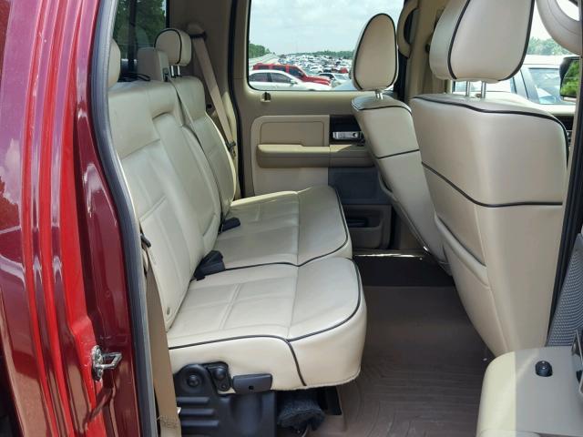 5LTPW16586FJ21755 - 2006 LINCOLN MARK LT RED photo 6