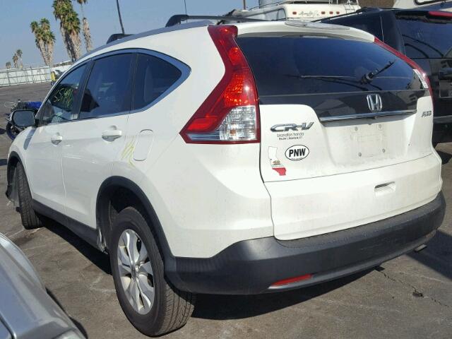 5J6RM4H72EL014888 - 2014 HONDA CR-V EXL WHITE photo 3