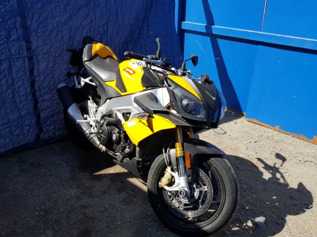 ZD4TYC002CS000134 - 2012 APRILIA TUONO VR4 YELLOW photo 1