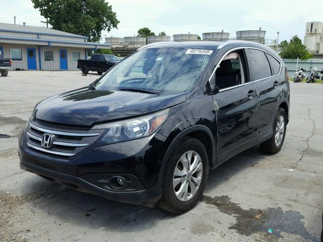 2HKRM4H71DH672694 - 2013 HONDA CR-V EXL BLACK photo 2