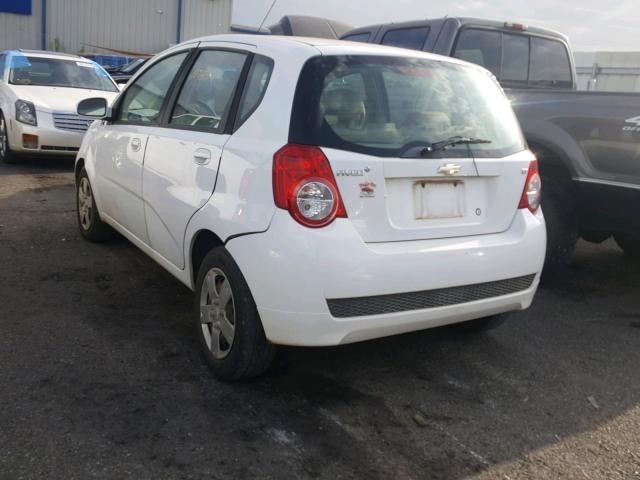 KL1TD6DE0BB115870 - 2011 CHEVROLET AVEO LS WHITE photo 3