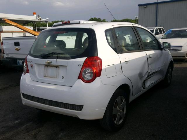 KL1TD6DE0BB115870 - 2011 CHEVROLET AVEO LS WHITE photo 4
