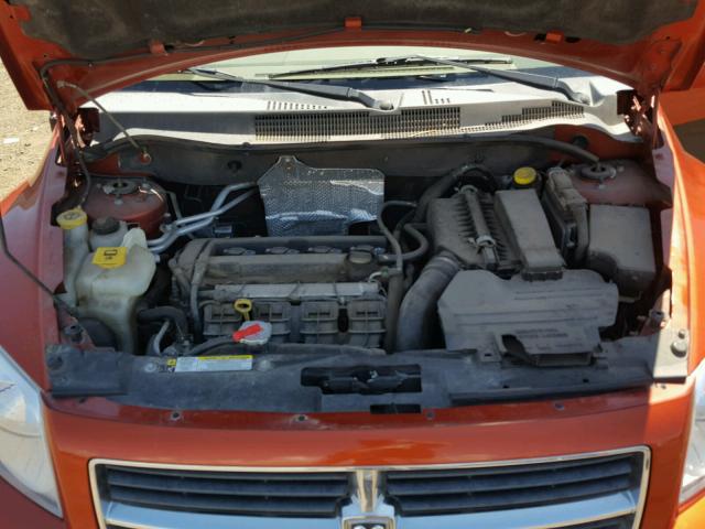 1B3HB48A49D144904 - 2009 DODGE CALIBER SX ORANGE photo 7