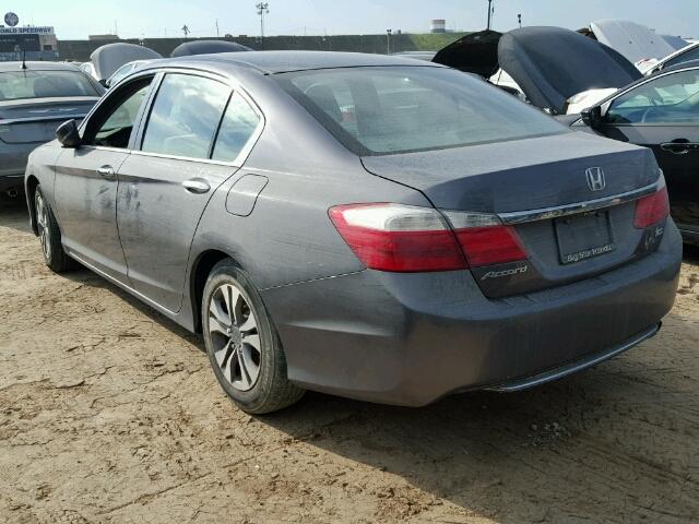 1HGCR2F39EA069742 - 2014 HONDA ACCORD GRAY photo 3