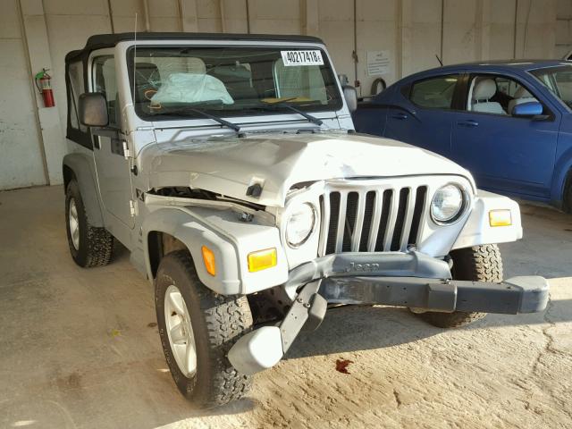 1J4FA39S55P341173 - 2005 JEEP WRANGLER X SILVER photo 1