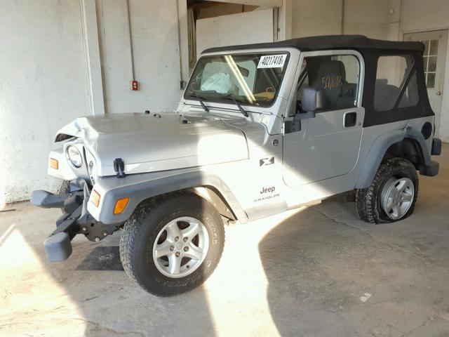 1J4FA39S55P341173 - 2005 JEEP WRANGLER X SILVER photo 9