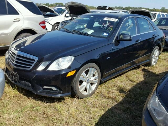 WDDHF2EB7BA293485 - 2011 MERCEDES-BENZ E 350 BLUE BLACK photo 2