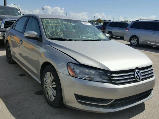 1VWAP7A31EC010072 - 2014 VOLKSWAGEN PASSAT S GRAY photo 1