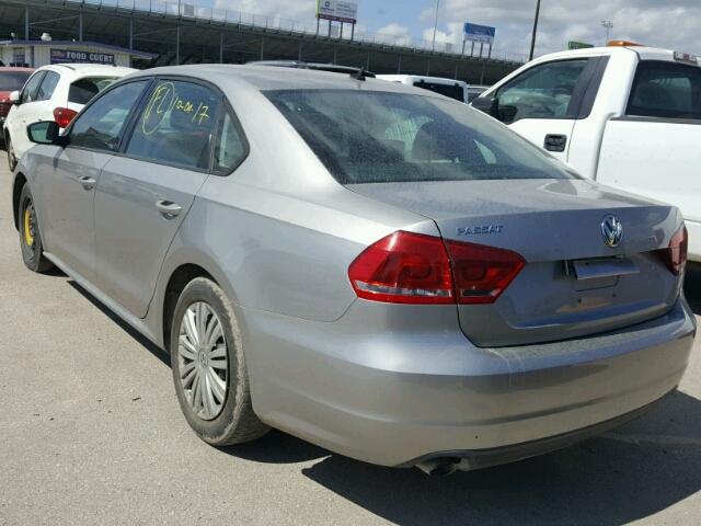 1VWAP7A31EC010072 - 2014 VOLKSWAGEN PASSAT S GRAY photo 3