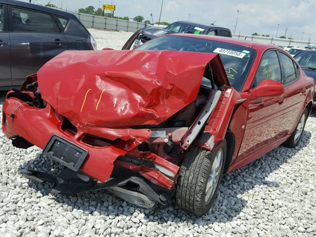 2G2WP552971174083 - 2007 PONTIAC GRAND PRIX წითელი ფოტო 2
