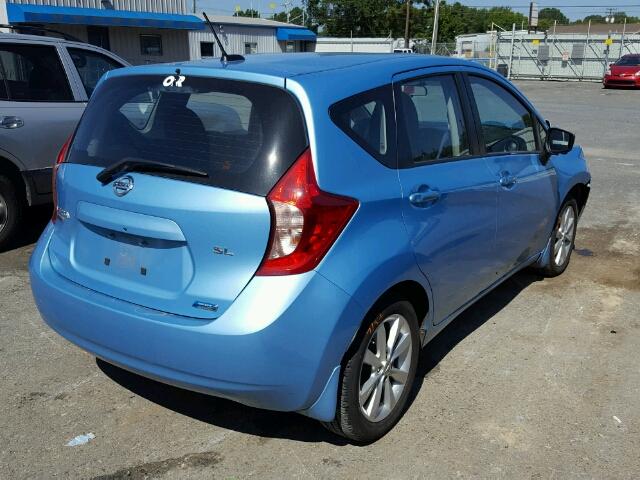 3N1CE2CP9FL449386 - 2015 NISSAN VERSA NOTE BLUE photo 4