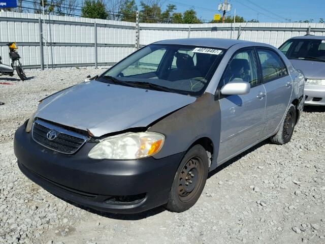 1NXBR30E06Z649080 - 2006 TOYOTA COROLLA CE SILVER photo 2