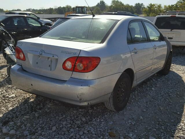 1NXBR30E06Z649080 - 2006 TOYOTA COROLLA CE SILVER photo 4