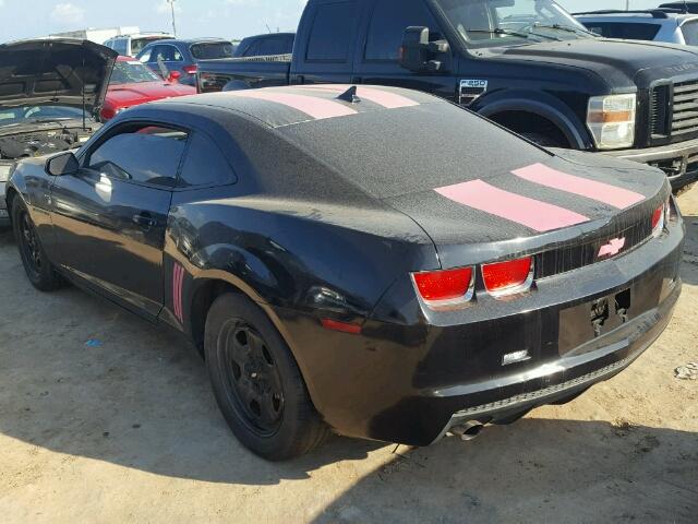 2G1FA1ED6B9143934 - 2011 CHEVROLET CAMARO LS BLACK photo 3
