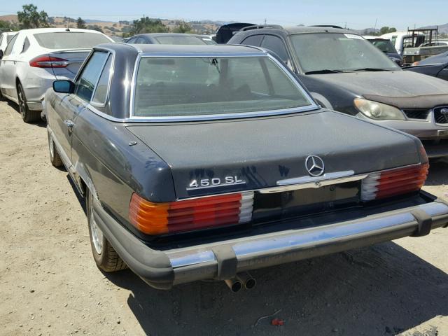 10704412024300 - 1975 MERCEDES-BENZ 450 SL BLACK photo 3