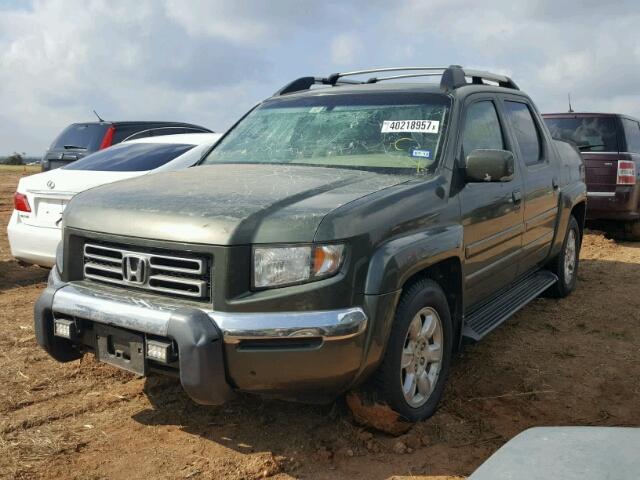 2HJYK16486H502025 - 2006 HONDA RIDGELINE GRAY photo 2