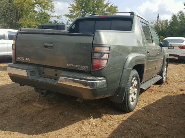 2HJYK16486H502025 - 2006 HONDA RIDGELINE GRAY photo 4