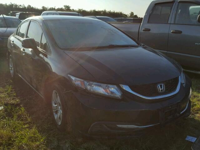 19XFB2F51DE007460 - 2013 HONDA CIVIC BLACK photo 1