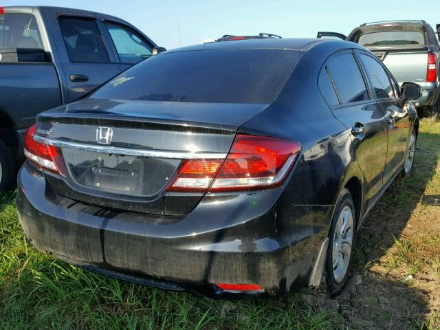 19XFB2F51DE007460 - 2013 HONDA CIVIC BLACK photo 4