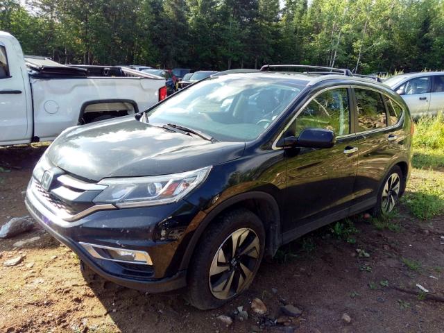 5J6RM4H9XFL800781 - 2015 HONDA CR-V TOURI BLACK photo 2