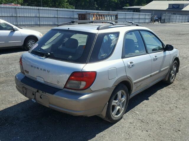 JF1GG68502H812910 - 2002 SUBARU IMPREZA OU SILVER photo 4