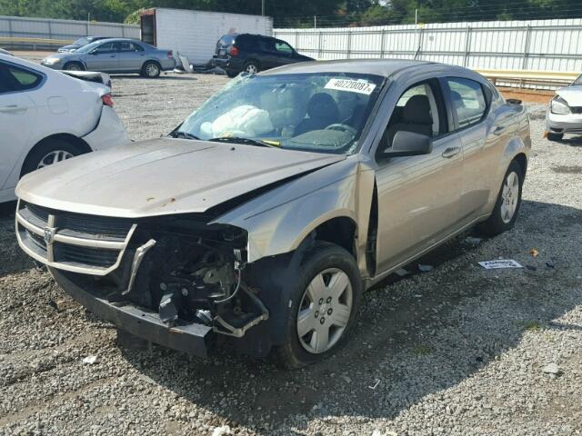 1B3LC46K08N141591 - 2008 DODGE AVENGER SE GOLD photo 2