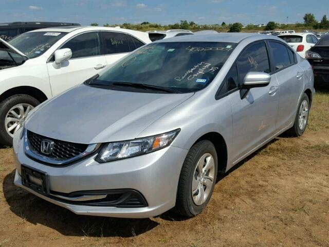 19XFB2F57EE026127 - 2014 HONDA CIVIC SILVER photo 2