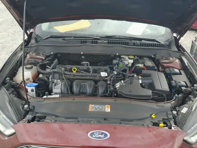 3FA6P0G71GR403414 - 2016 FORD FUSION S BROWN photo 7