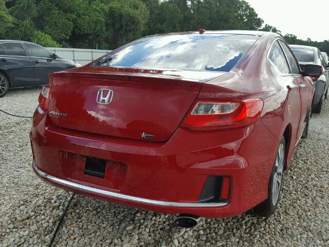 1HGCT1B87DA006960 - 2013 HONDA ACCORD EXL RED photo 4