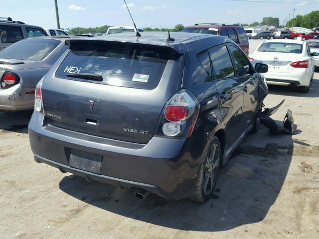 5Y2SN67099Z430699 - 2009 PONTIAC VIBE GT GRAY photo 4