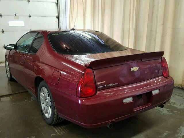 2G1WK151069283583 - 2006 CHEVROLET MONTE CARL წითელი ფოტო 3