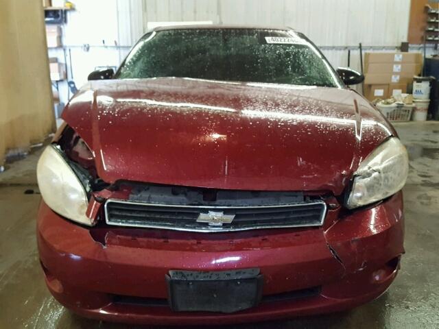 2G1WK151069283583 - 2006 CHEVROLET MONTE CARL წითელი ფოტო 9