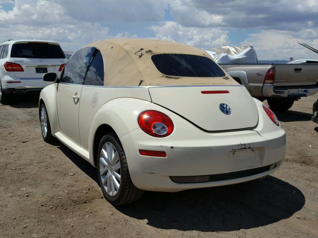 3VWRF31Y88M406089 - 2008 VOLKSWAGEN NEW BEETLE კრემისფერი ფოტო 3