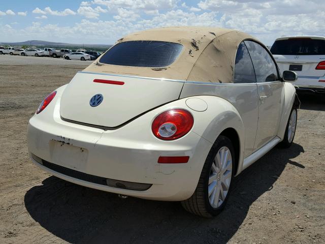 3VWRF31Y88M406089 - 2008 VOLKSWAGEN NEW BEETLE კრემისფერი ფოტო 4
