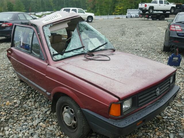 9BWBA0308KP036181 - 1989 VOLKSWAGEN FOX RED photo 1